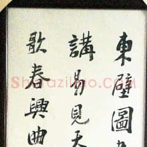 王明明书法唐代张说诗，画家文心