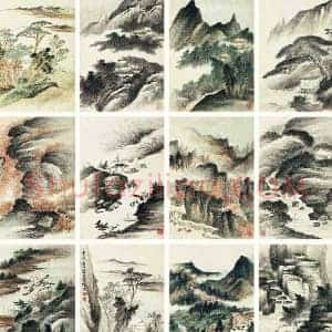 萧谦中《萧谦中山水画》现代书画作品图片赏析