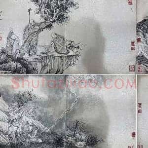 石涛《罗汉册》国画作品高清图片赏析
