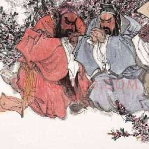 林墉《林墉桃园结义》当代书画作品图片赏析