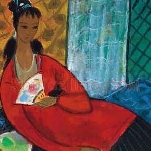 林风眠《林风眠仕女图拍卖成交纪录》现代书画作品图片赏析