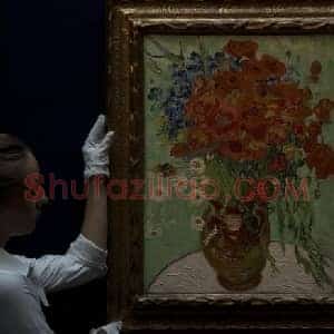 梵高《梵高红色罂粟花被证实真迹》近代书画作品图片赏析
