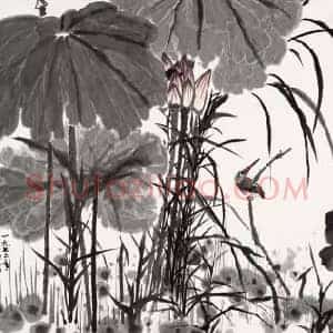 李苦禅《李苦禅青出于蓝》现代书画作品图片赏析