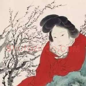张大千《张大千三跪红颜李秋君》现代书画作品图片赏析