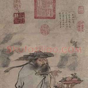 朱见深《朱见深岁朝佳兆图》明代书画作品图片赏析