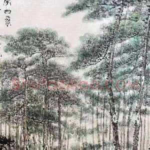 傅抱石巨制《李白像》国画作品高清图片赏析
