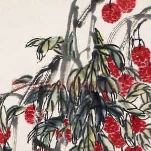 齐白石《齐白石最贵的荔枝图》现代书画作品图片赏析