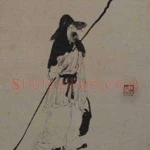 傅抱石《人物册页》国画作品高清图片赏析