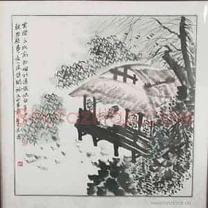 冯远国画作品《元曲画意》国画作品高清图片赏析