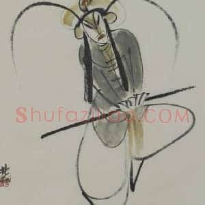 戏曲人物画名家《戏曲人物画名家画作》历代书画作品图片赏析