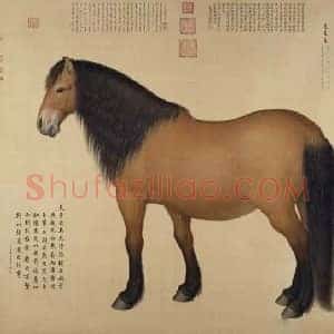 郎世宁《郎世宁见证大清帝国强盛》清代书画作品图片赏析