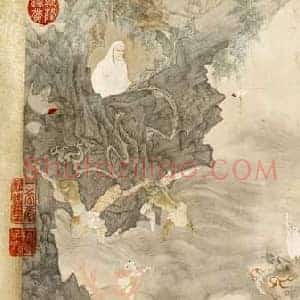 丁云鹏《五相观音图》国画作品高清图片赏析