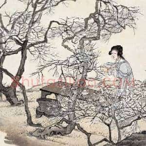 任熊《任熊人物册》清代书画作品图片赏析