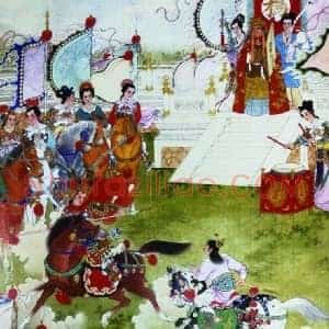 任率英《任率英百岁挂帅》现代书画作品图片赏析
