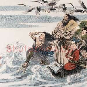 冯远《冯远八仙过海》当代书画作品图片赏析