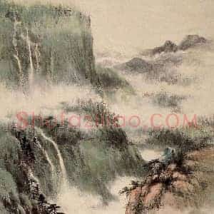 董寿平作品《雨后黄山》国画作品高清图片赏析
