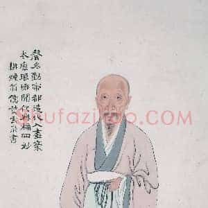 翁雒《翁雒耕烟翁画像》清代书画作品图片赏析