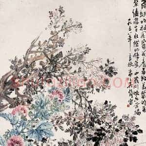吴茀之《吴茀之花鸟画》现代书画作品图片赏析