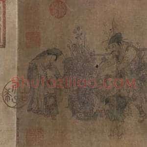 李嵩《货郎图》国画作品高清图片赏析