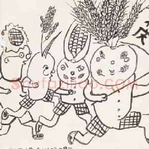 王明明《王明明儿童时期画作》当代书画作品图片赏析