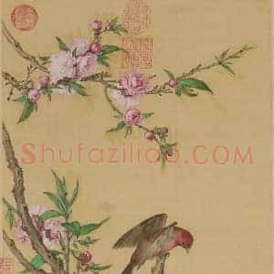 郎世宁花鸟图轴欣赏 国画作品高清图片赏析