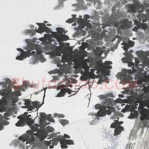 陈少梅《陈少梅人物画有宋人风格》现代书画作品图片赏析