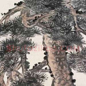 齐白石陈半丁《齐白石陈半丁富贵长青》现代书画作品图片赏析