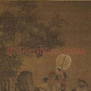 胡彦龙《胡彦龙牛角挂书图》宋代书画作品图片赏析