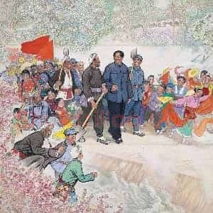 刘文西《刘文西幸福渠》当代书画作品图片赏析