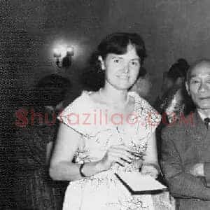 林风眠《林风眠方形构图古装仕女》现代书画作品图片赏析