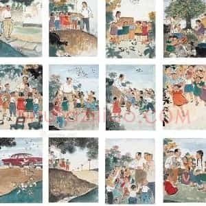 程十发《程十发连环画拍卖价格》现代书画作品图片赏析