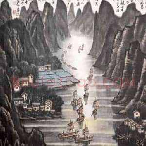李可染《李可染漓江山水系列拍卖TOP10》现代书画作品图片赏析