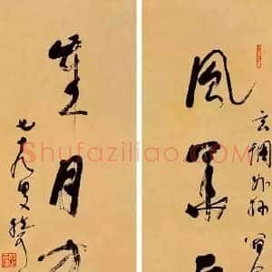 林散之沙孟海《林散之与沙孟海书法比较》现代书画作品图片赏析