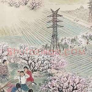魏紫熙作品《大地回春》国画作品高清图片赏析