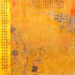 展子虔《展子虔游春图东方蒙娜丽莎》隋代书画作品图片赏析