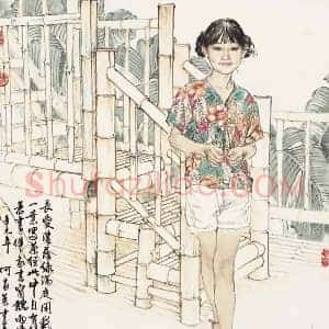 何家英《何家英谈工笔画》当代书画作品图片赏析