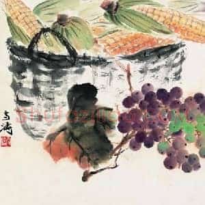 王雪涛《王雪涛蔬果图》现代书画作品图片赏析