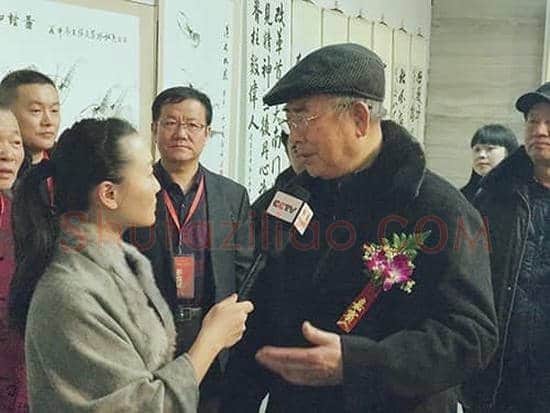 杨丹菲主持书画名家新闻发布会和现场艺术访谈活动