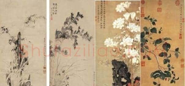画作被日本东京博物馆收藏的秦淮名妓