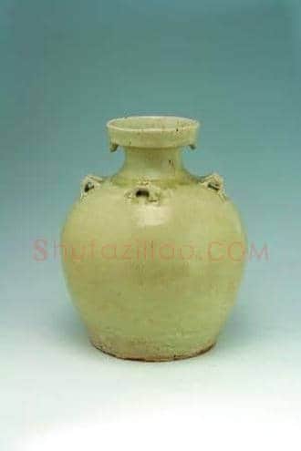 南北朝青釉六系盘口壶瓷器收藏鉴赏