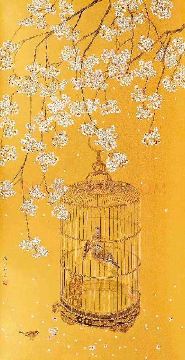 读林淑然花鸟画作