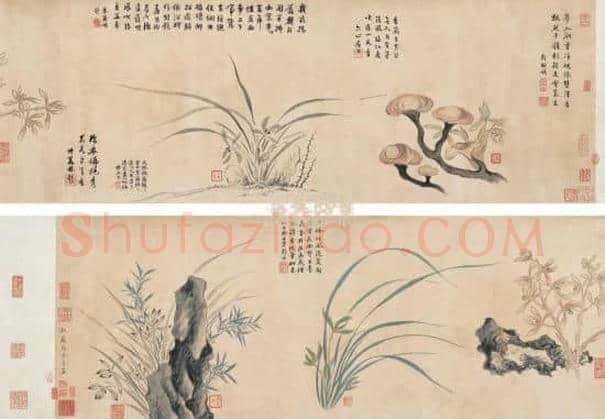 画作被日本东京博物馆收藏的秦淮名妓