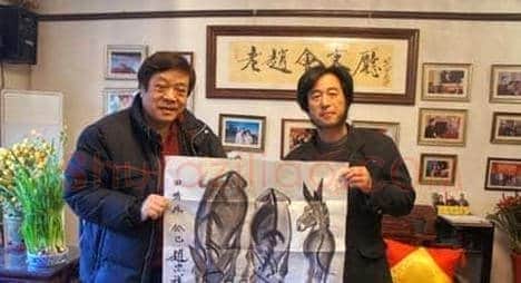 赵忠祥从小好书画