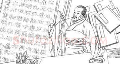 偶创飞白（线描图）