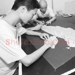 中国微企剪纸作品：英国王子也爱收藏
